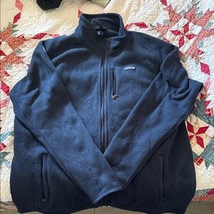 Patagonia Men's Navy Blue Better Sweater 3XL Zip-Up Sweater